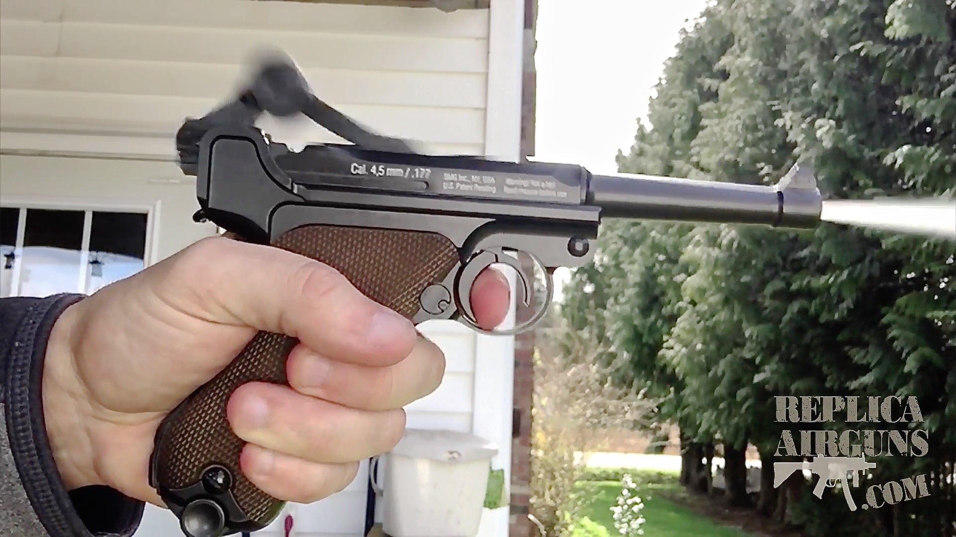 Gletcher P08 Luger CO2 Blowback BB Pistol Field Test Shooting Review