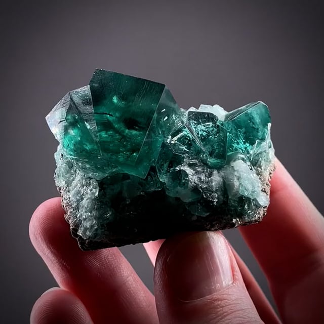 Fluorite (twinned)