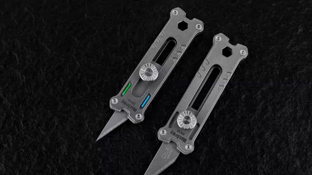 EK12 Mini Titanium Utility Knife (Without glow bar version) video thumbnail