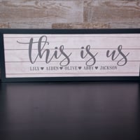 Wall Décor - Framed Canvas Banner - This is Us