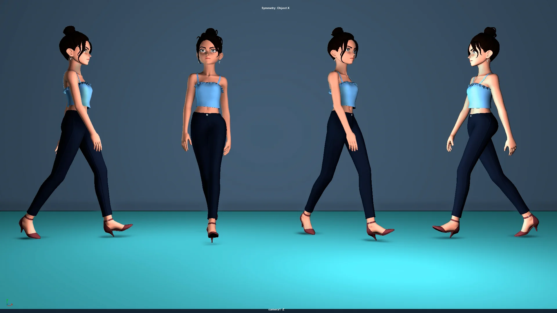 Female walk cycle assignment 11 on Vimeo