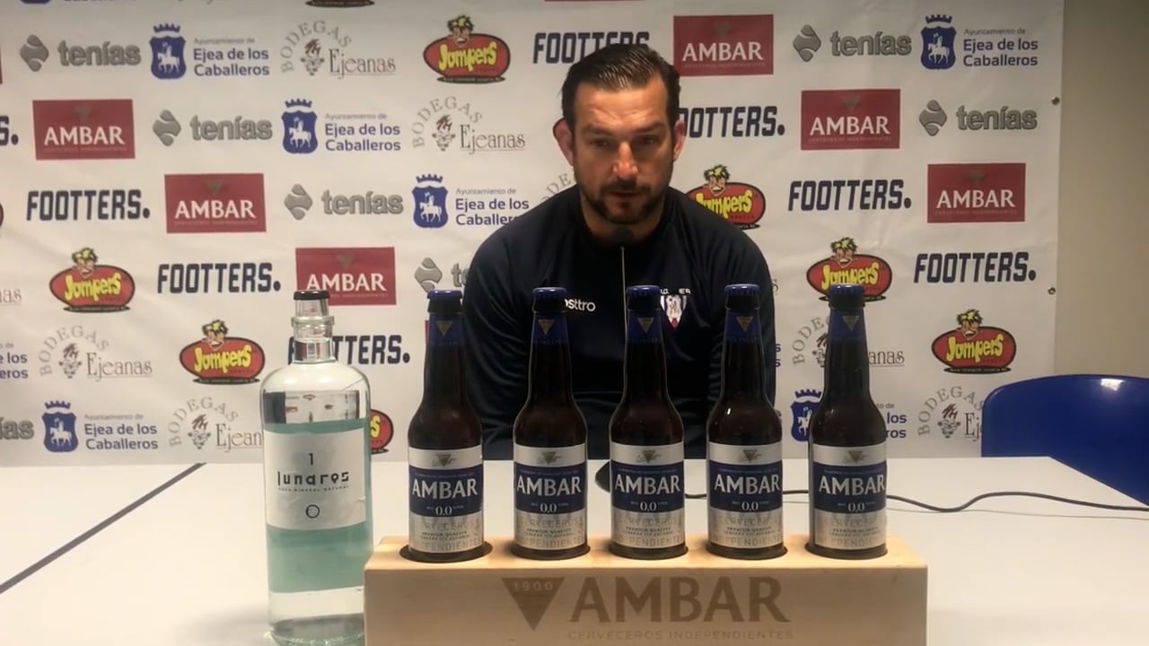 LA PREVIA / CD Teruel - SD Ejea / RICARDO LÓPEZ (Entrenador Ejea) J 12 / 2ª RFEF - Grupo 3 / Fuente Facebook SD Ejea