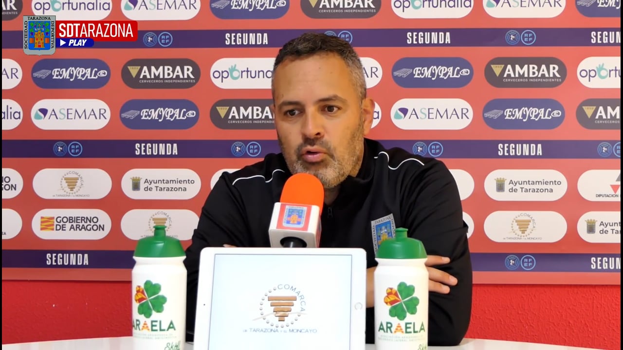 LA PREVIA / SD Tarazona - SD Huesca B / DAVID NAVARRO (Entrenador Tarazona) J 12 / 2ª RFEF - Grupo 3 / Fuente Facebook SD Tarazona