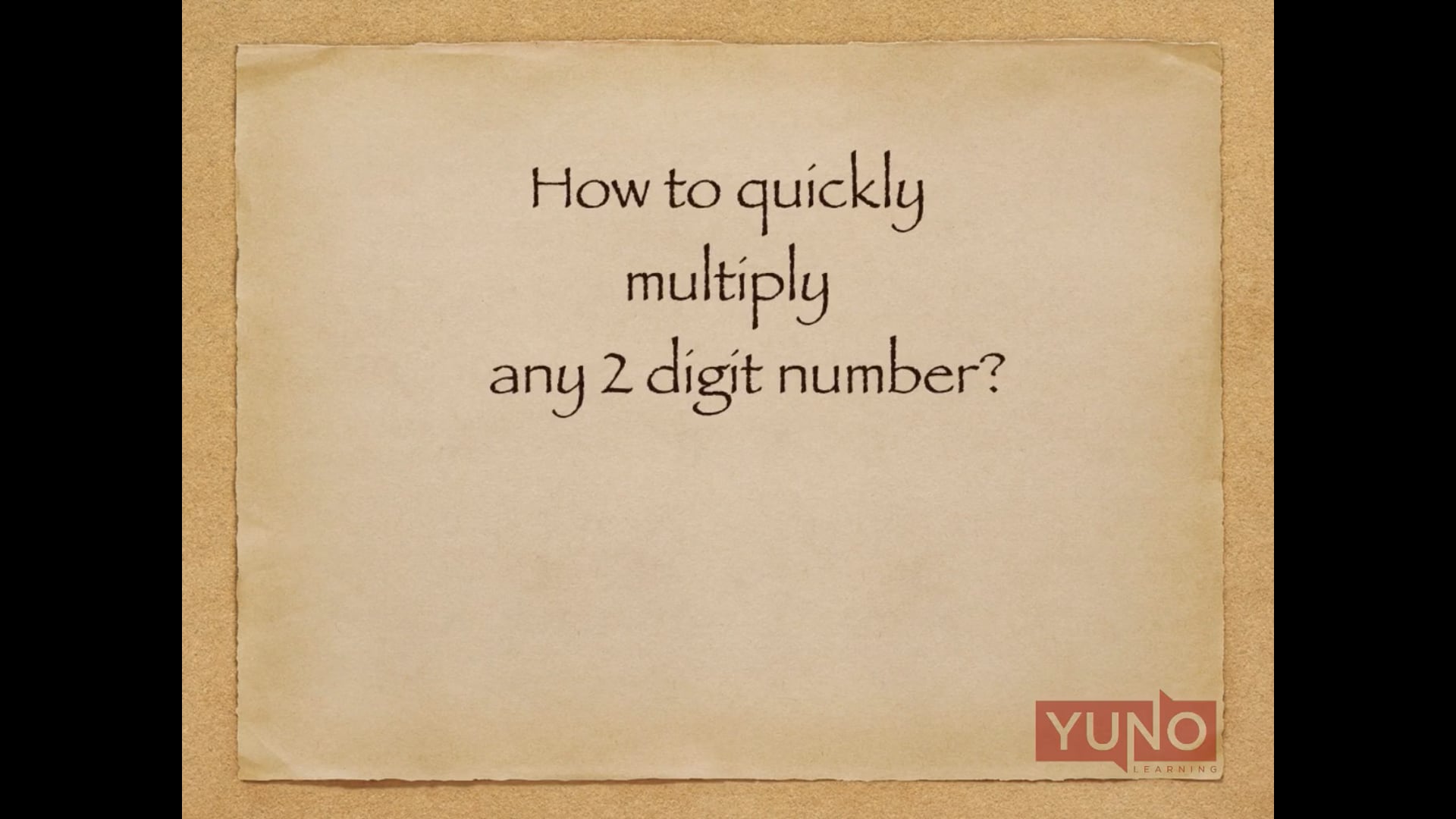 Vedic Maths: Multiply Any 2 Digit Number