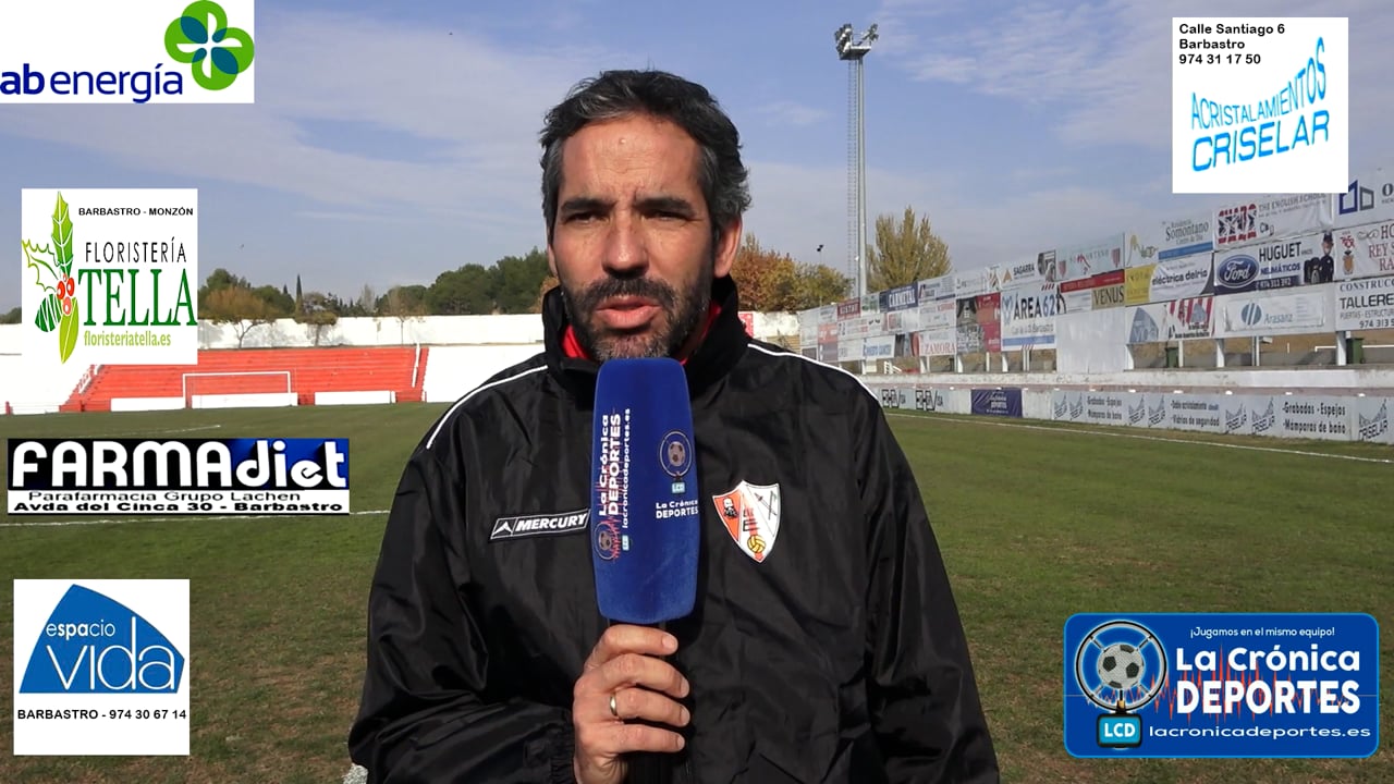 RICHI GIL (Entrenador Barbastro) UD Barbastro 0-0 Giner Torrero / Jornada 12 / 3ª División