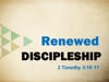 Renewed Discipleship