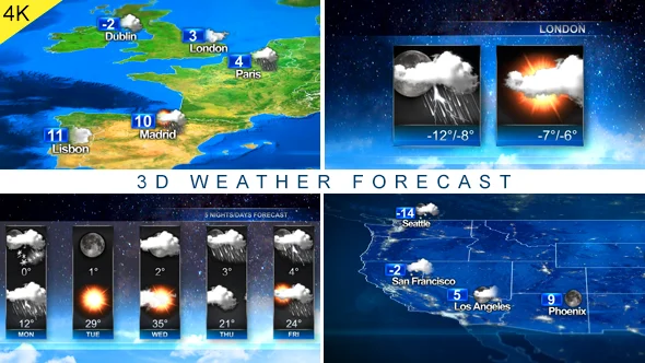 3D Weather Forecast Motion Design on Vimeo