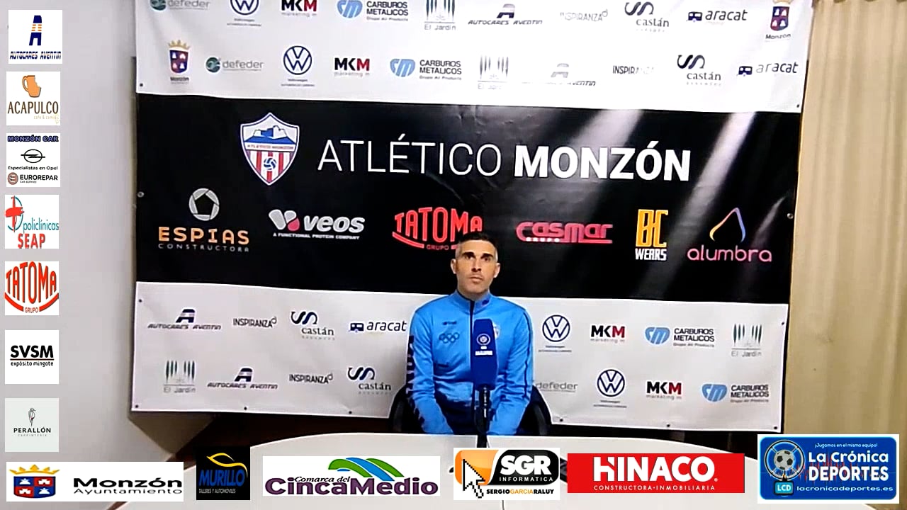 CRISTIAN ABAD (Entrenador Monzón) AT Monzón 0-1 Utebo / J 12 / 3ª División