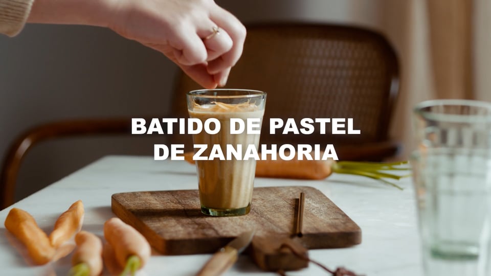 My Work: Batido de Pastel de Zanahoria