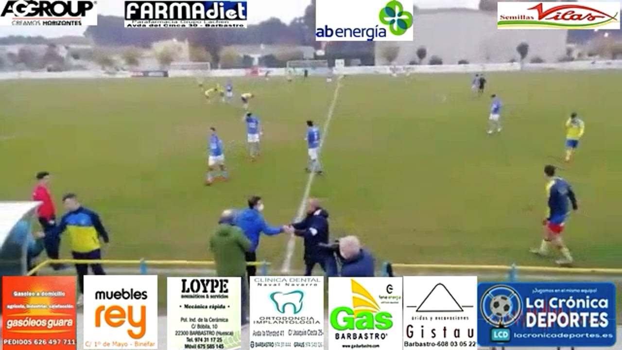 (LOS GOLES y ALGUNA JUGADA) Santa Anastasia 1-1 CD Binefar / J 12 / 3ª División