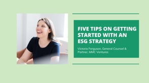 5 tips on getting started with ESG strategy