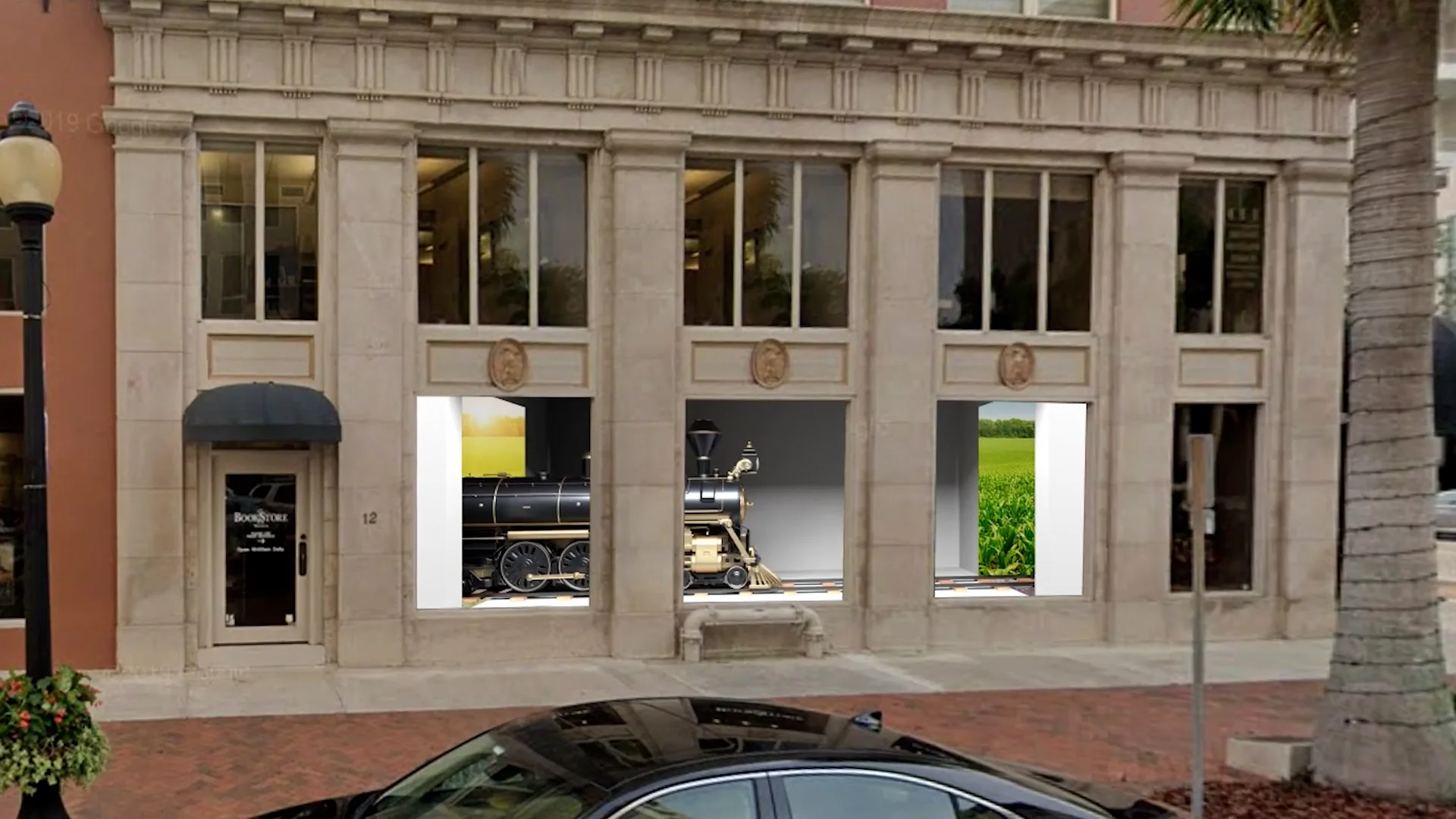 PreVisualization of LED Display Street Windows 3D Illusion Forced ...