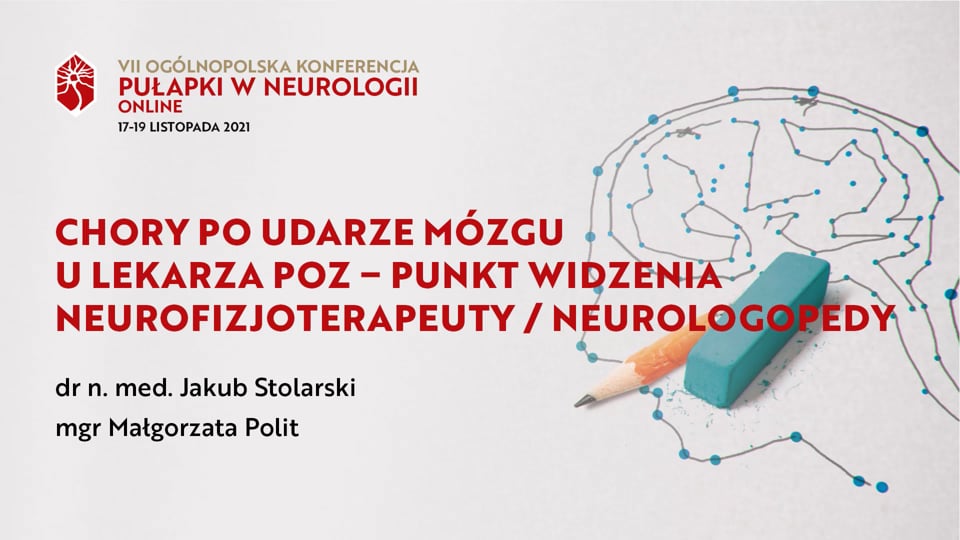 Grafika dla Chory po udarze mózgu u lekarza POZ – punkt widzenia  neurofizjoterapeuty / neurologopedy