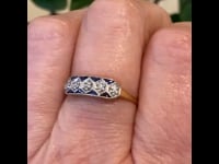 Diamond, Sapphire, 18ct Ring 5086-1791