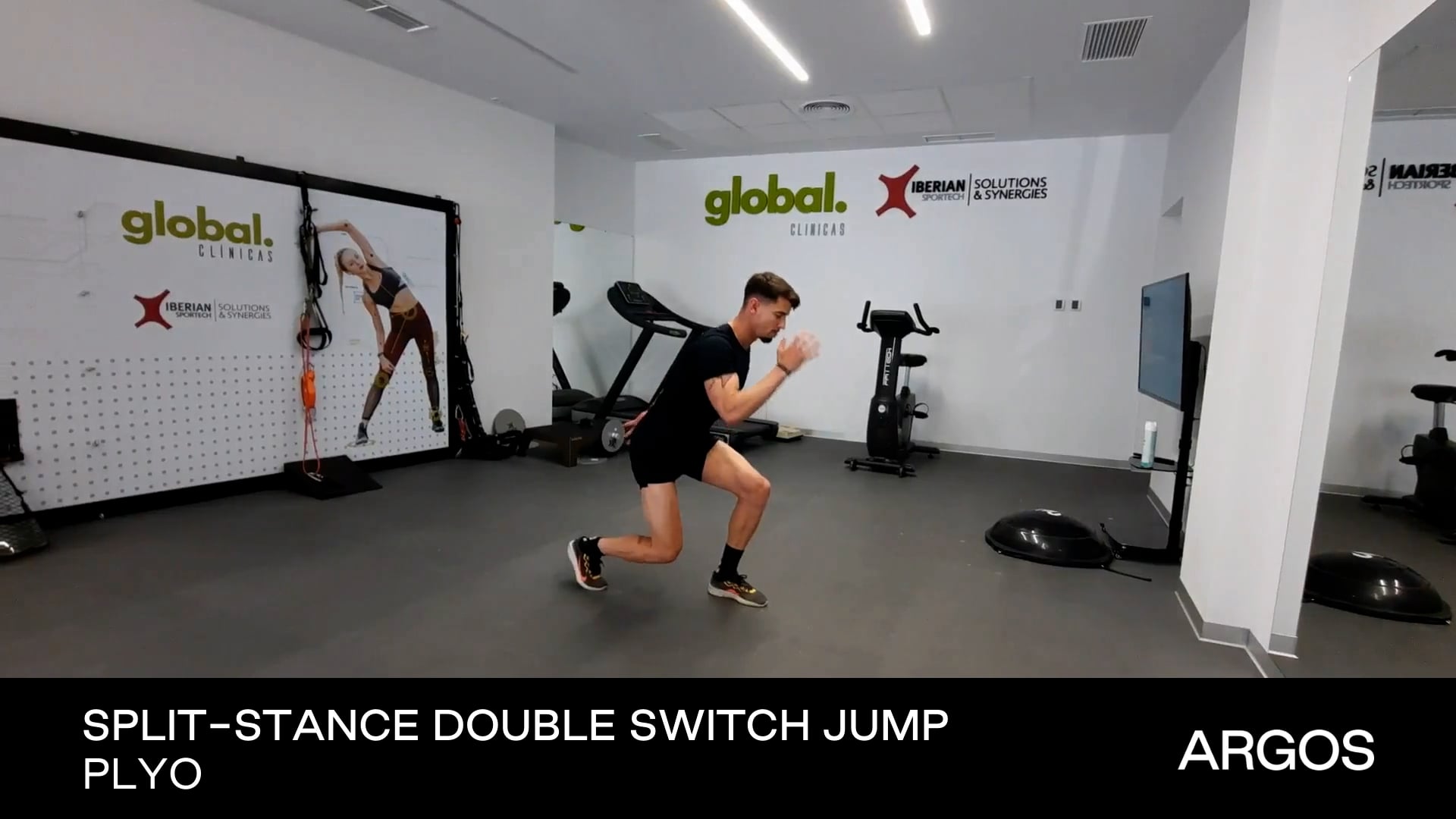 Split-Stance Double Switch Jump on Vimeo