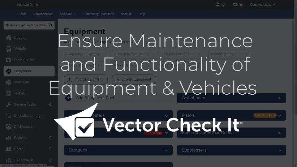 Vector Check It - Ensure Maintenance & Functionality of Equipment ...
