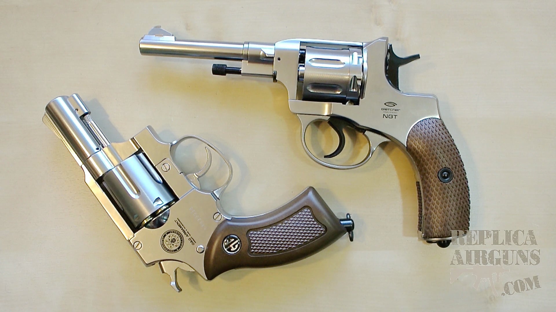 Gletcher NGT Silver CO2 BB Revolver Table Top Review