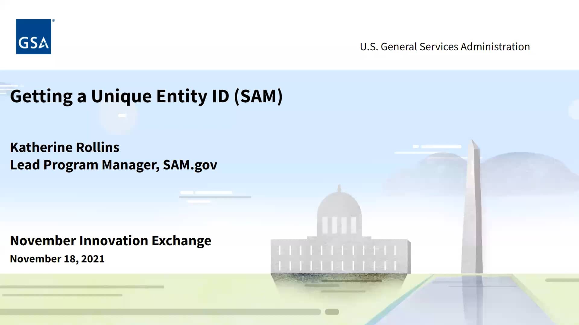 New unique entity id sam on vimeo