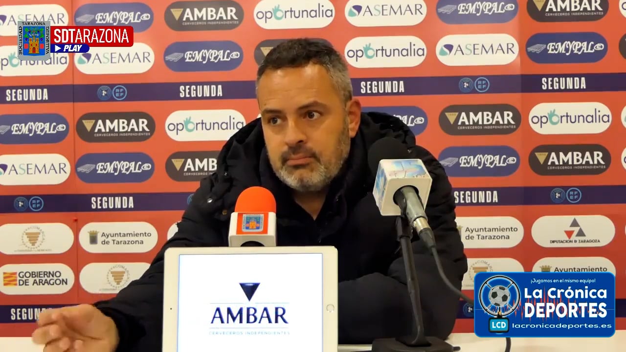 DAVID NAVARRO (Entrenador Tarazona) SD Tarazona 3-2 SD Huesca B /  J 12 / 2ª RFEF - Grupo 3