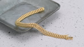 Italian 14kt Yellow Gold Americana-Link Bracelet