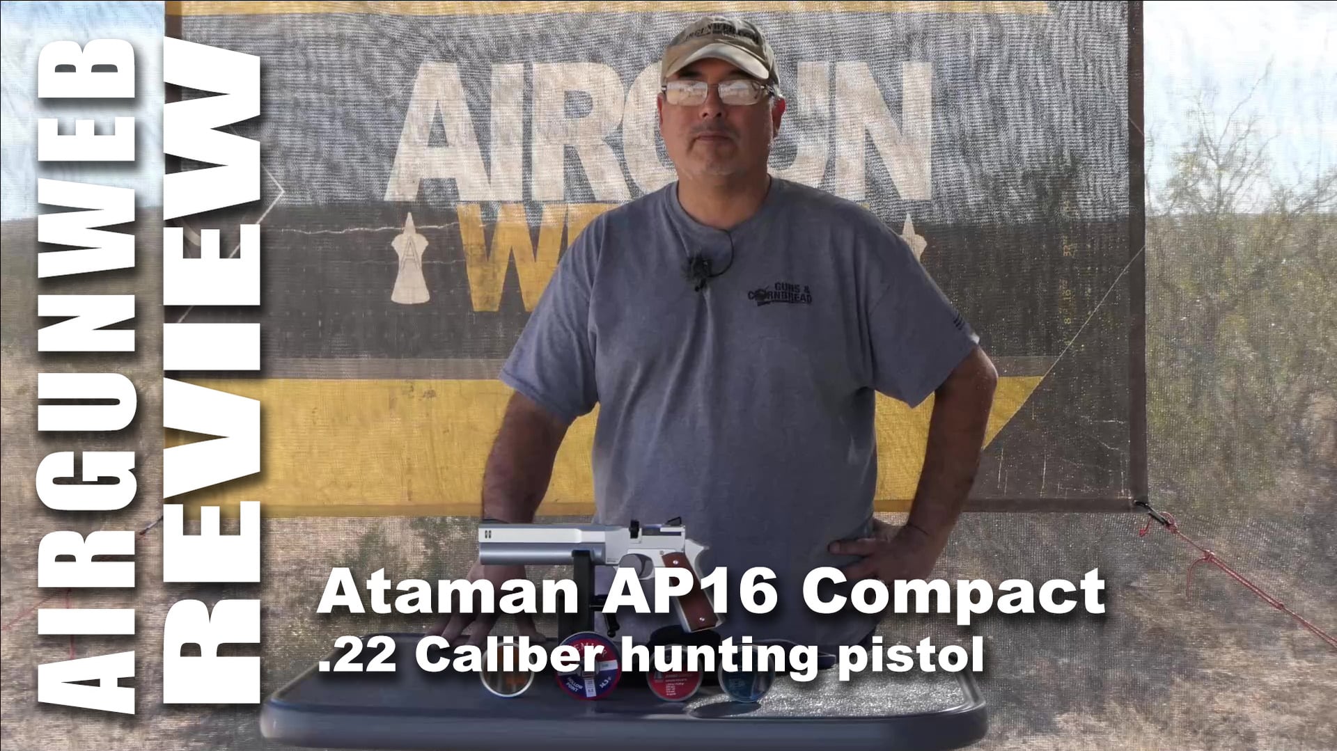 AirgunWebTV - AIRGUN REVIEW - Ataman AP16 Compact .22 Cal Regulated PCP ...