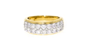 1.00 ct. t.w. Diamond Multi-Row Band Ring in 14kt Yellow Gold