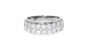1.00 ct. t.w. Diamond Multi-Row Ring in 14kt White Gold