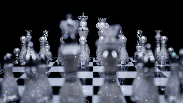 Pearl Royale Chess Set — Colin Burn Art