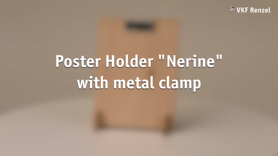 63-0194-3 Plakathalter „Nerine” mit Metallklemme EN