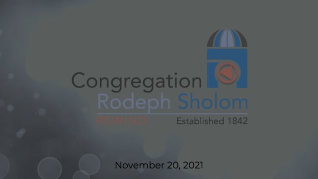 Shabbat Morning 11/20/2021