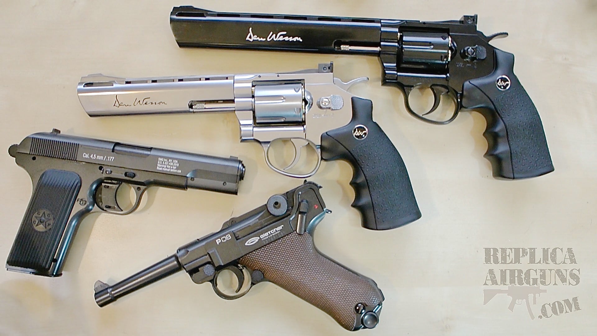 ASG Dan Wesson Pellet and Gletcher TT and P08 Update Preview Video