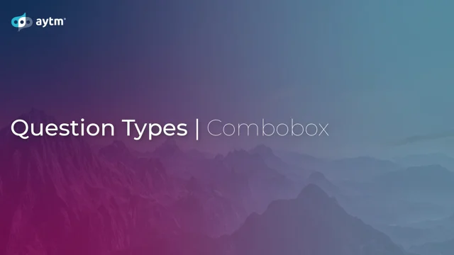 Combobox Cascade Question Type