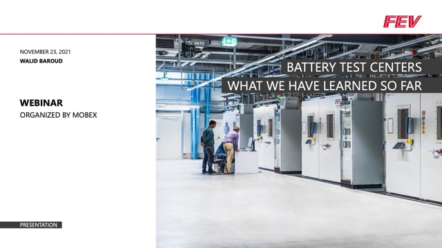 Vehicle battery test centers: what we have learned so far