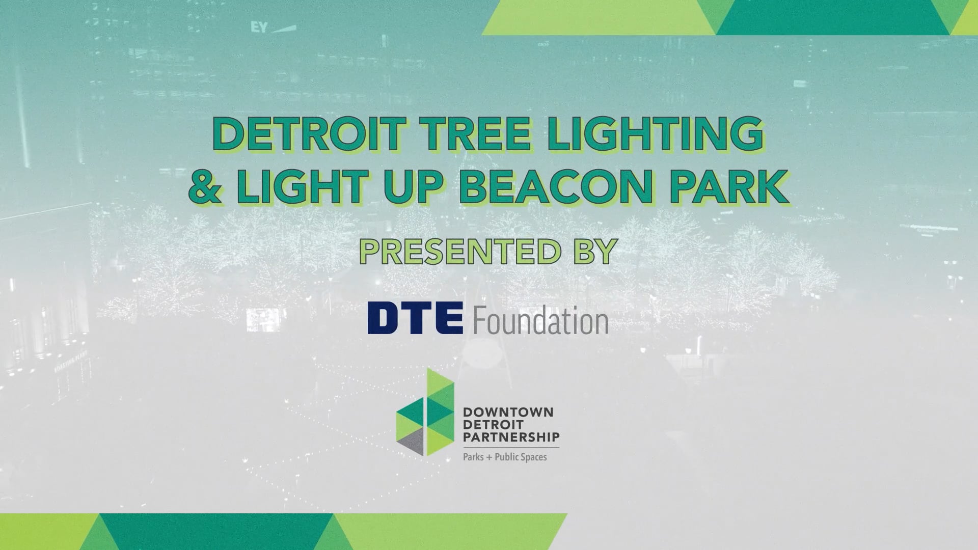 2021 Downtown Detroit Tree Lighting