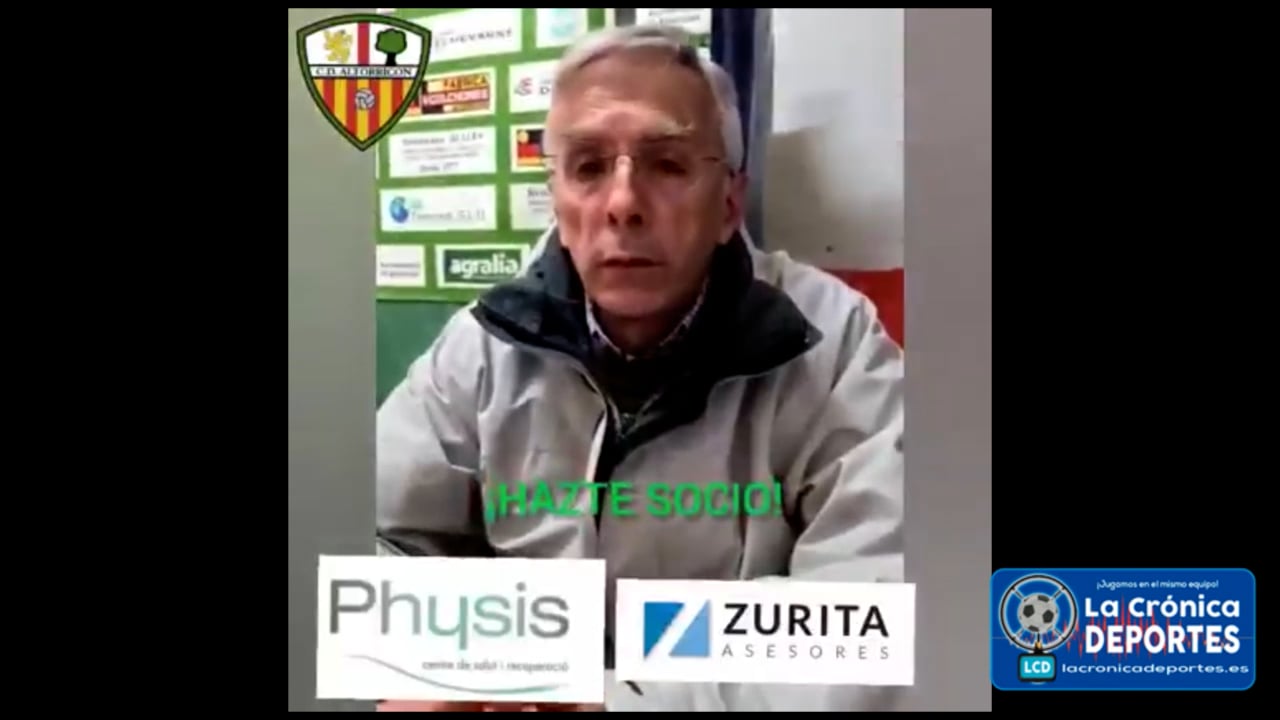 LUIS MANUEL BERENGUER (Entrenador Bujaraloz) Altorricón 5-0 Bujaraloz / J11/ 1ª Regional Gr2
