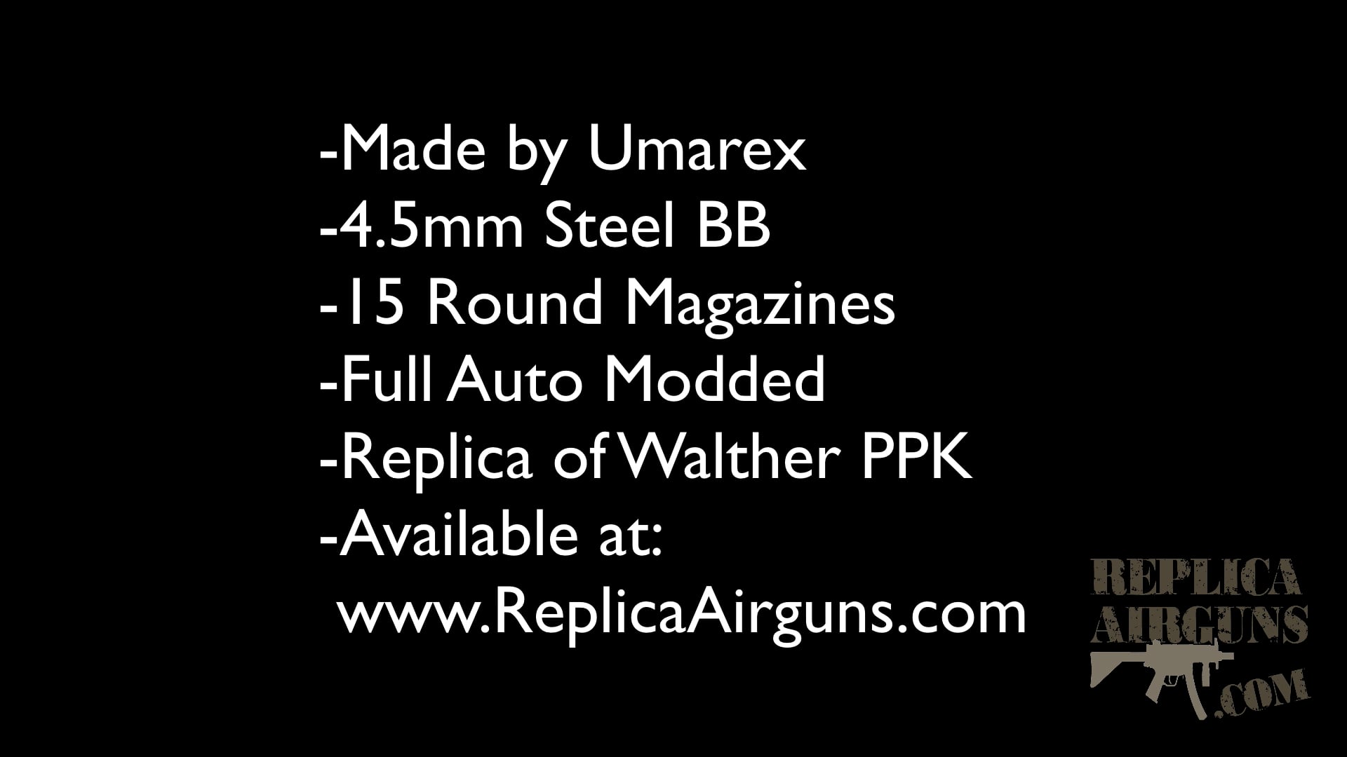 Umarex PPK 4.5mm Steel BB Modified Full Auto Fun