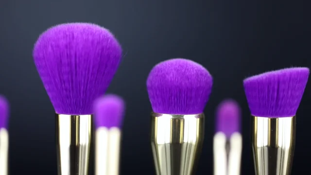 Purple Color Makeup Professional Brush Set 15 Pcs