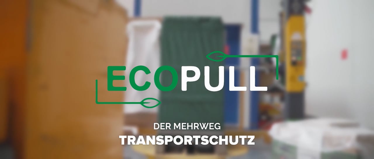 ECOPULL - la housse de protection pour le transport réutilisable, développée en interne chez Biogros permet à l'entreprise d'économiser environ 3 tonnes de film plastique chaque année.