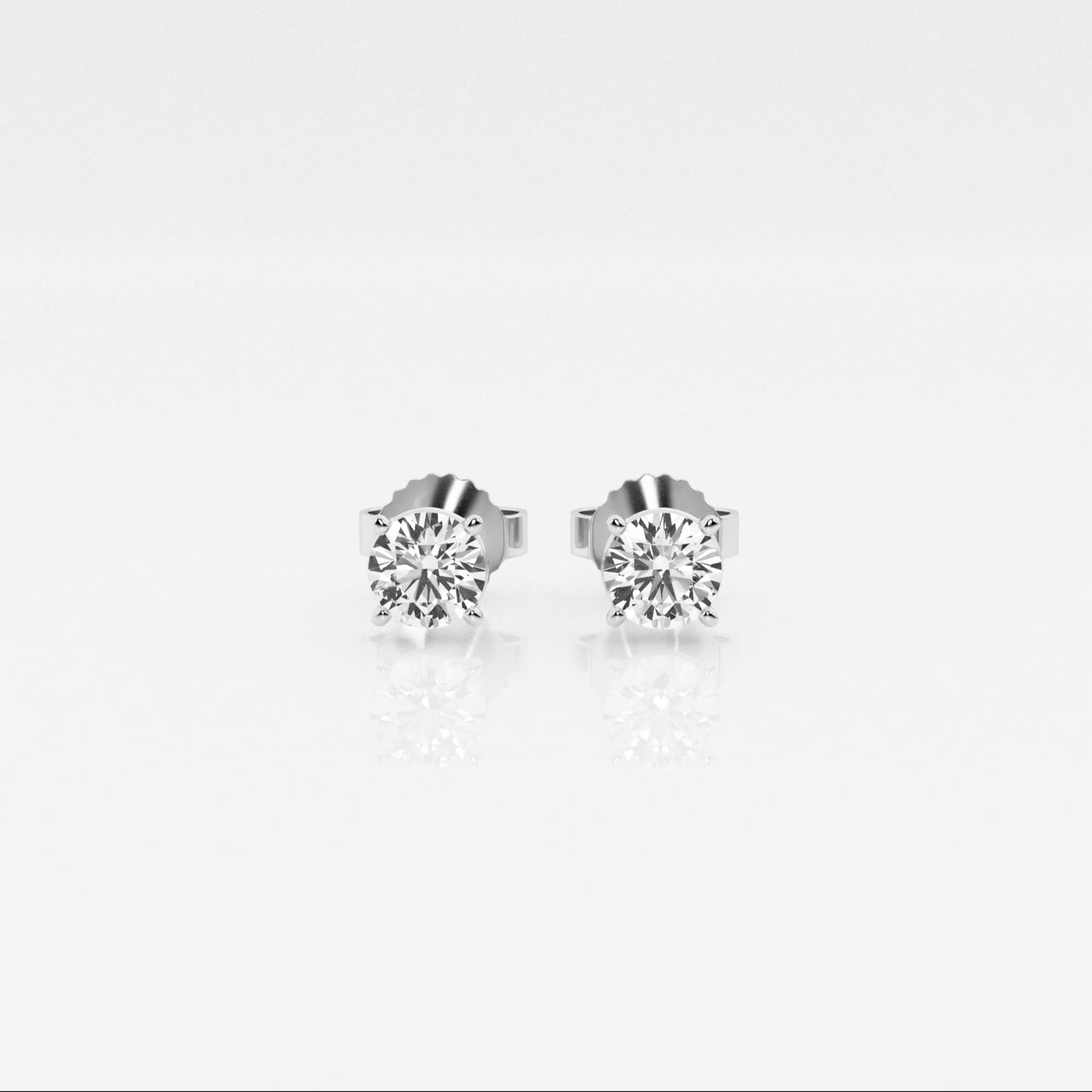 product video for 1/2 ctw Round Near-Colorless (F-G) Lab Grown Diamond Stud Earrings