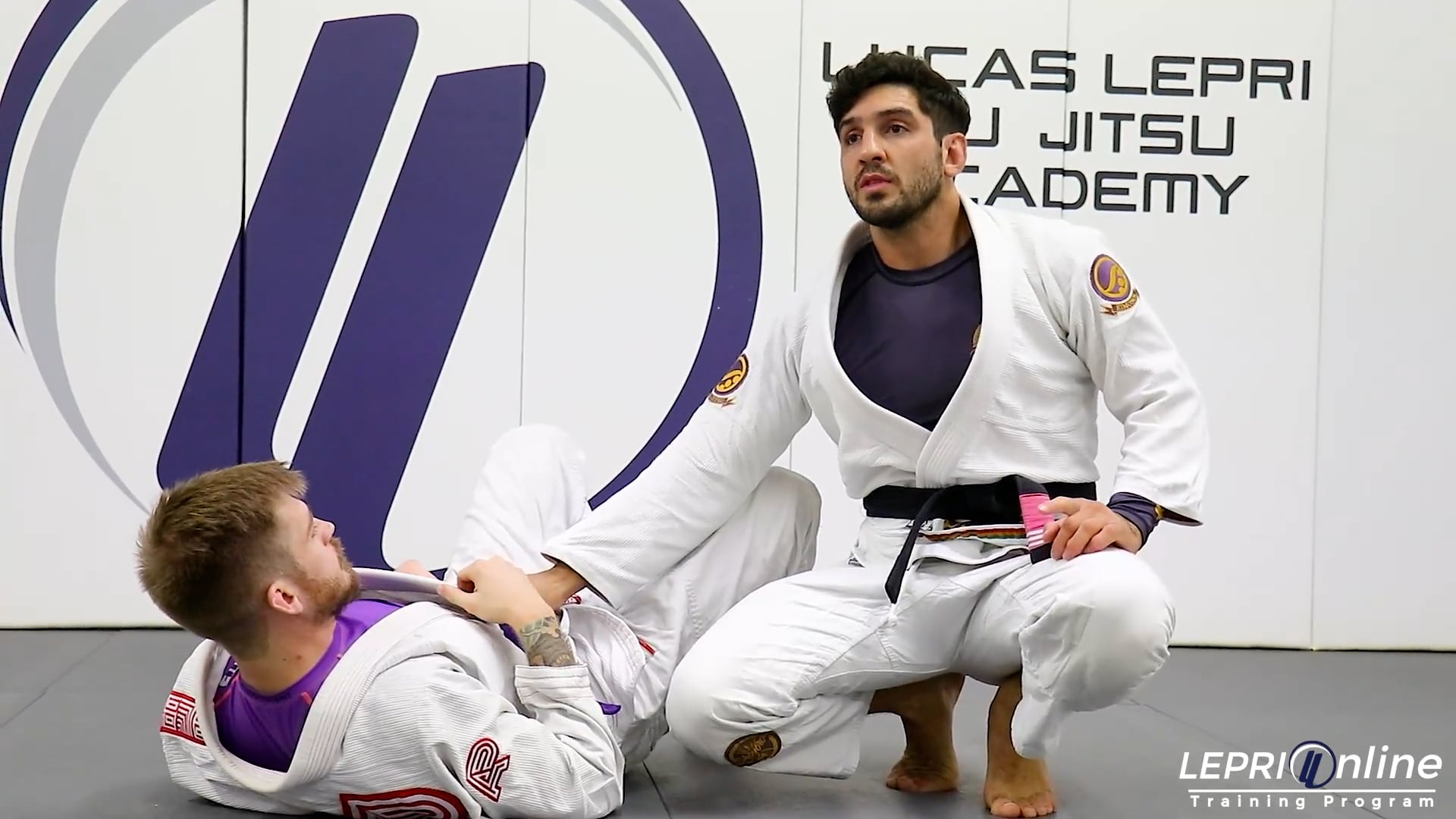 Lepri BJJ Online Training: Lasso with Spider Escape to Knee Cut to Side Con