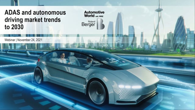 ADAS and autonomous driving market trends to 2030