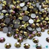 Strass à coller en verre hématite rose