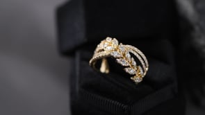 1.00 ct. t.w. Diamond Openwork Ring in 14kt Yellow Gold