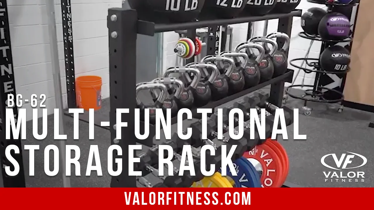 Valor Fitness BG-62, Multi-Functional Storage Rack on Vimeo