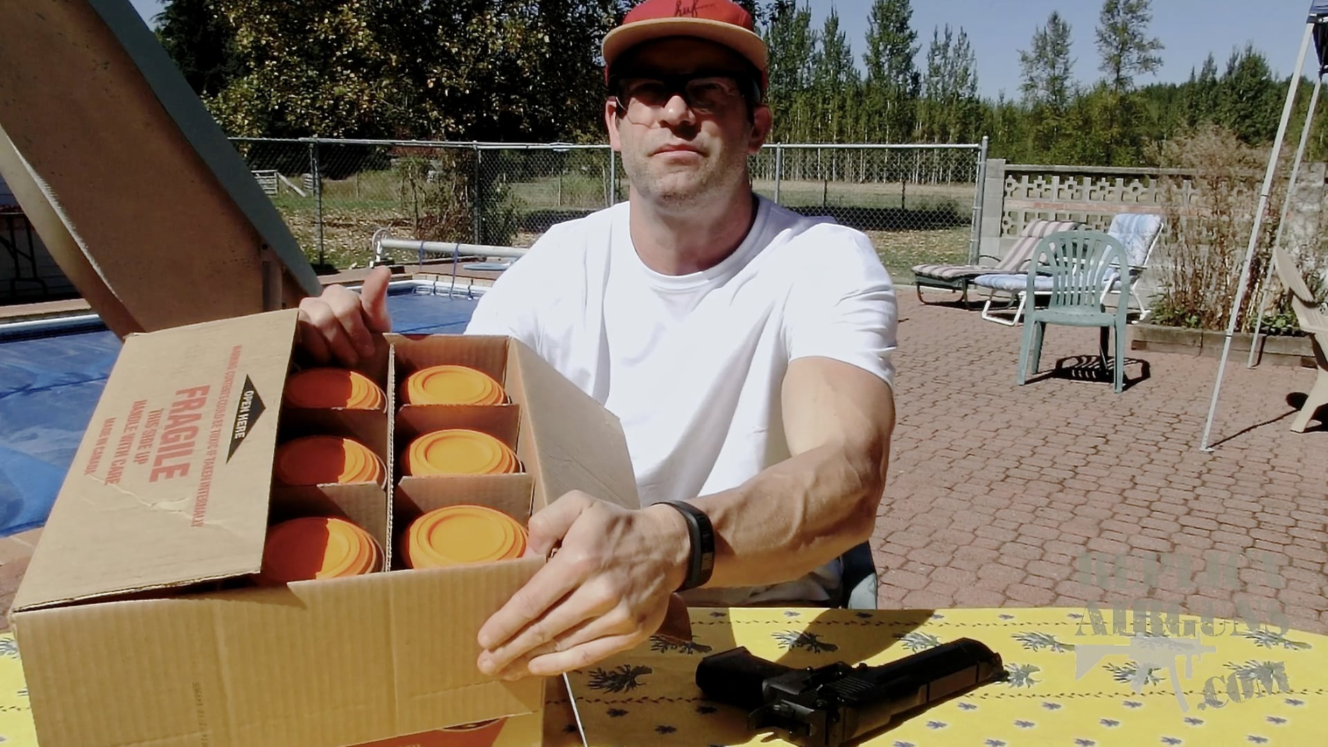 Clay Pigeons as Reactive Targets for Airguns and Airsoft Guns