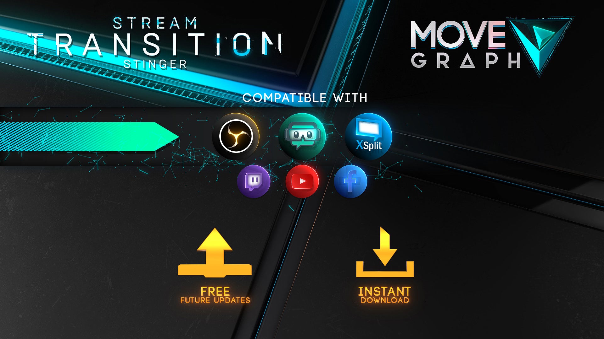 TROX X Blue • Animated Stinger Transition • MoveGraph on Vimeo