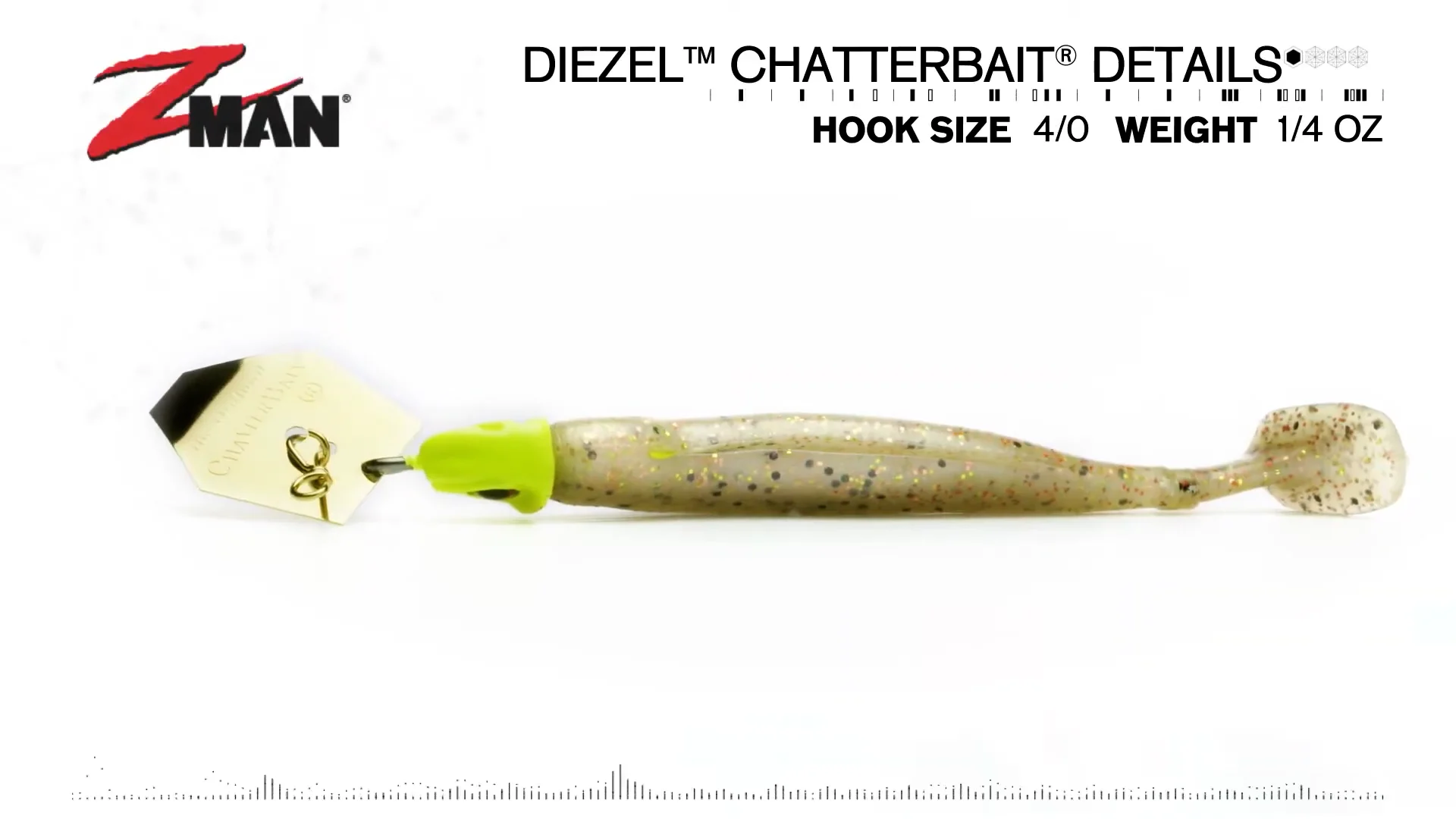 Z-Man DieZel ChatterBait Skirtless Vibrating Jighead 1/4 oz Z-Man DieZel ChatterBait Skirtless Vibrating Jighead 1/4 oz