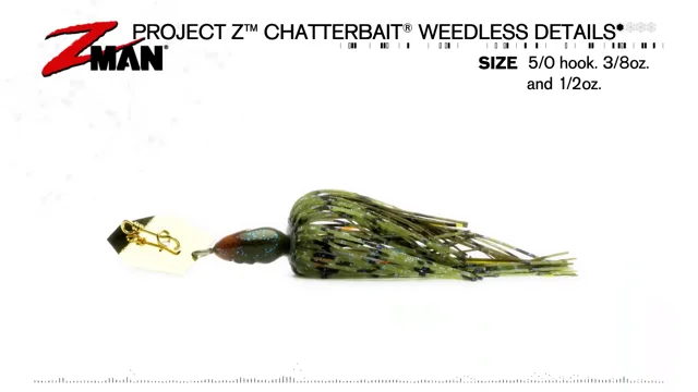 Z-Man Project Z Chatterbait Weedless 1/2 oz