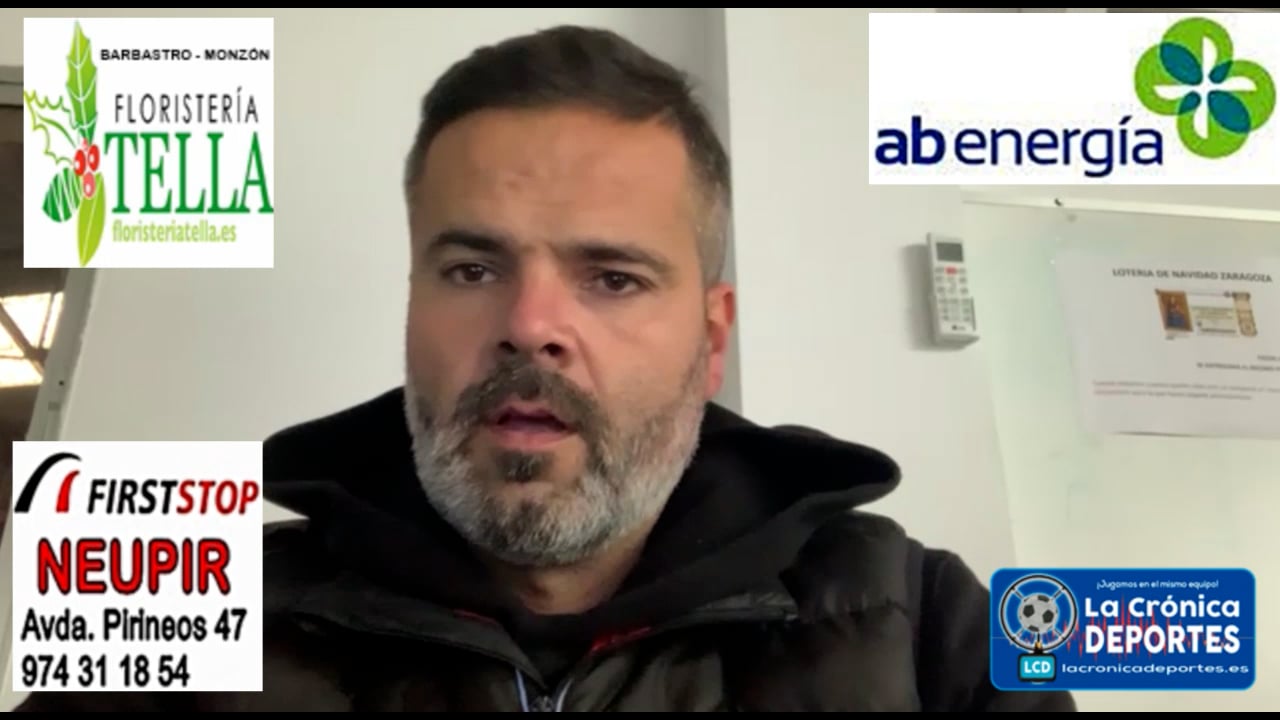 MOISÉS GUTIÉRREZ (Entrenador Sariñena) Escalerillas 0-0 Sariñena / J11 / Preferente Gr1