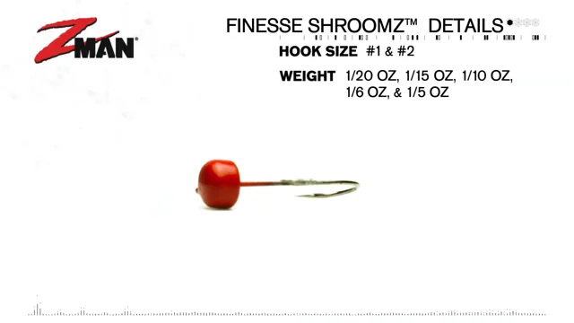 Z-MAN Finesse ShroomZ 1/15 oz Ned Rig Jig Heads 5 Pack FJH115-PK5
